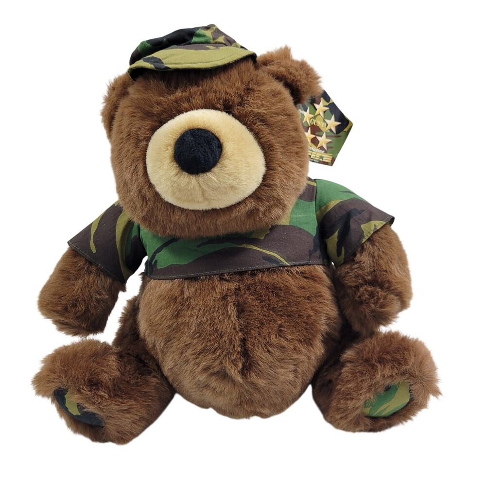 Gund Exclusive Army, Airforce Bear Name is Bravo Charlie Stuff Animal 9823-2PL1